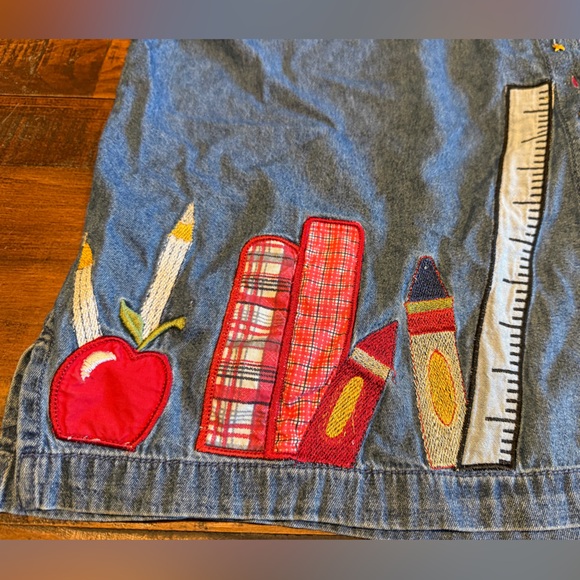 Bobbie Brooks Vintage Y2K Button Down with built in shirt Teacher 100% cotton - Picture 3 of 6